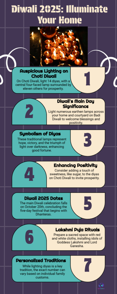 How Many Diyas to Light on Diwali 2025 — Choti Diwali & Badi Diwali Guide 6 Diwali 2025 Illuminate Your Home