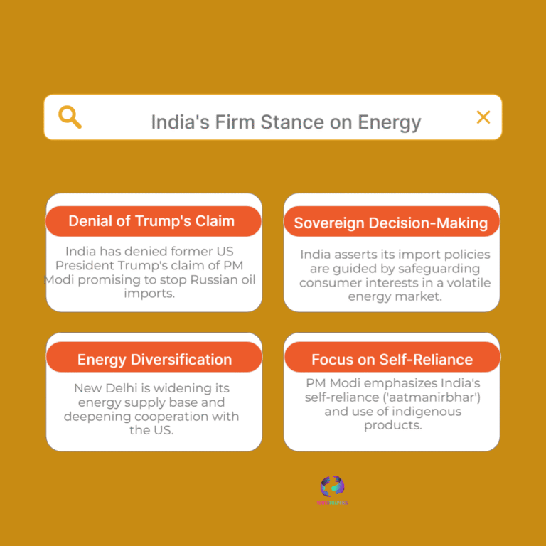 “Trump’s ‘destroy career’ jibe at Modi” — India issues firm denial and energy-policy rebuttal