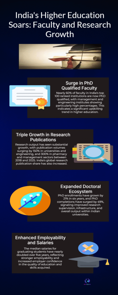 PhD Faculty at 60% — KPMG Analysis of NIRF Shows Research Surge 6 Indias Higher Education Soars Faculty and Research Growth