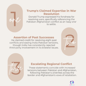 Trump: “I love solving wars” — Pakistan-Afghanistan conflict