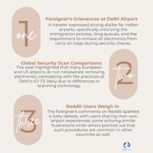 Foreigner’s Delhi Airport Rant on Reddit Sparks Viral Debate