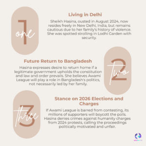 Sheikh Hasina Rises Strong: From Ousted Leader to Fearless Voice Against Bangladesh Regime 4 Sheikh Hasina Rises Strong: From Ousted Leader to Fearless Voice Against Bangladesh Regime