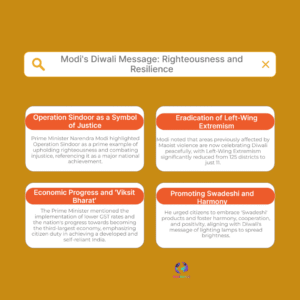 Modi’s Diwali Message 2025 — Calls Operation Sindoor an Example of Righteousness