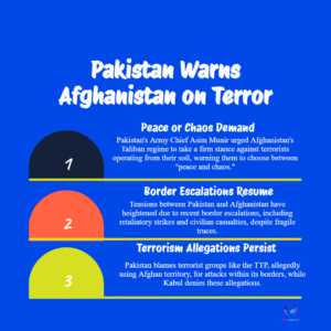 Asim Munir warns Afghanistan: “Choose peace or chaos”