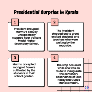President Droupadi Murmu Surprises Students in Varkala