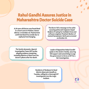 Rahul Gandhi Steps In After Maharashtra Doctor’s Tragic Death- Justice in Focus
