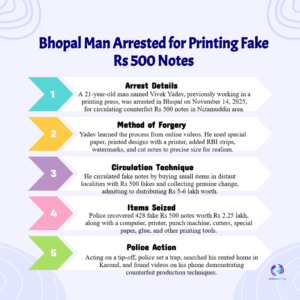 Bhopal Man Arrested for Printing ₹5 Lakh Fake Notes Learned from YouTube