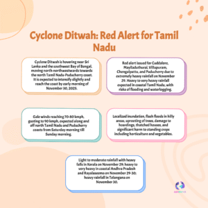 IMD Issues Red Alert for Tamil Nadu Coastal Districts, Warning of Extreme Flooding: Cyclone Ditwah