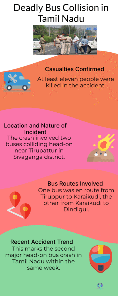 11 Dead in Sivaganga TNSTC Bus Collision Exposes Tamil Nadu Road Safety Crisis: National Tragedy 6 Tamil Nadu
