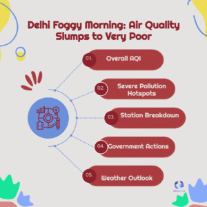 Delhi AQI Deteriorates Sharply: Toxic Smog Blankets Capital, Several Areas Turn ‘Severe