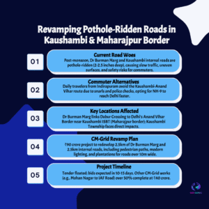 Kaushambi Roads in Ruins: ₹90-Crore Revamp Plan Promises Urban Revival