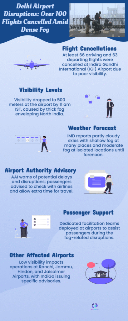 Delhi Airport Disrupted as Thick Fog and Pollution Trigger Flight Cancellations 6 Delhi