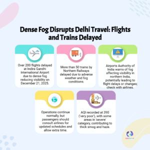 Delhi Fog Disruptions: Flights Delayed, Train Operations Hit Amid Winter Chill