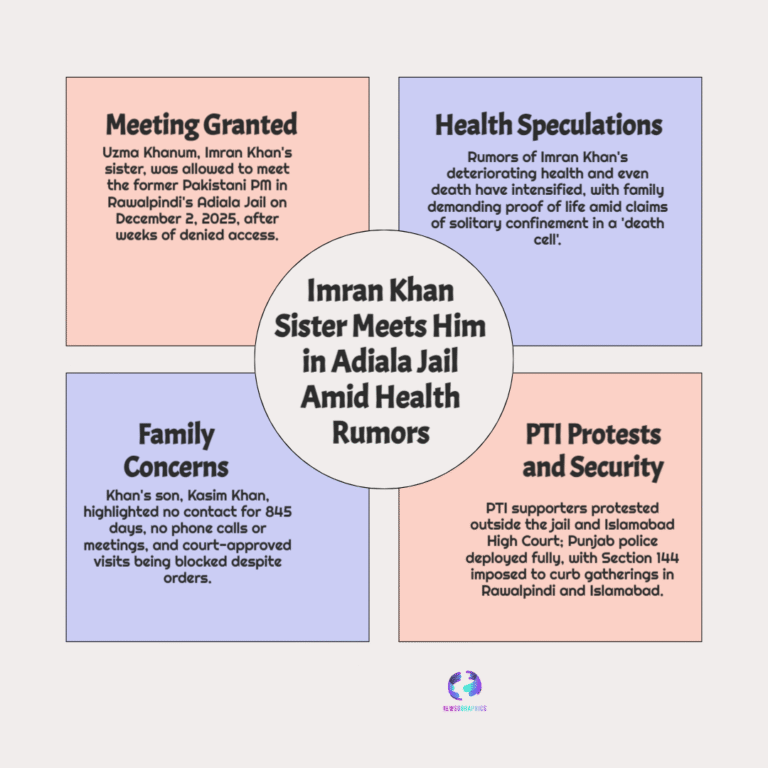 Proof of Life: Imran Khan Sister Uzma Khanum Allowed to Meet Him in Adiala Jail Amid Death Rumor Outcry