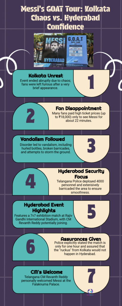 After Kolkata Chaos, Focus Shifts to Lionel Messi’s Hyderabad Event 6 Kolkata