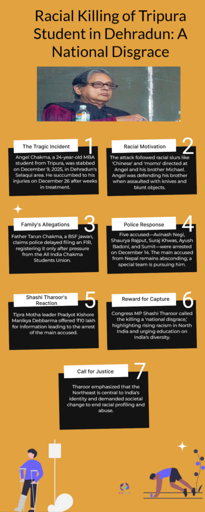 Shashi Tharoor on Dehradun Racial Killing: A National Disgrace 6 Dehradun