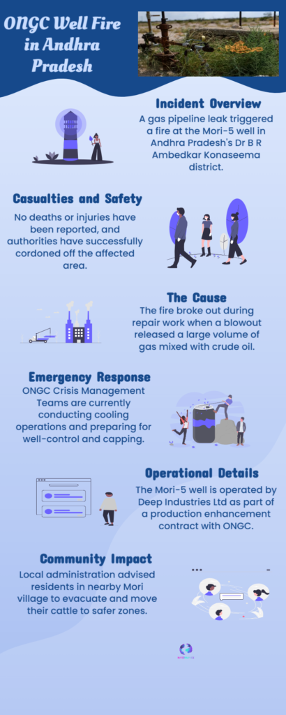 ONGC Gas Pipeline Leak Fire in Andhra Pradesh’s Konaseema: Causes, Impact and Safety Questions 6 Andhra Pradesh
