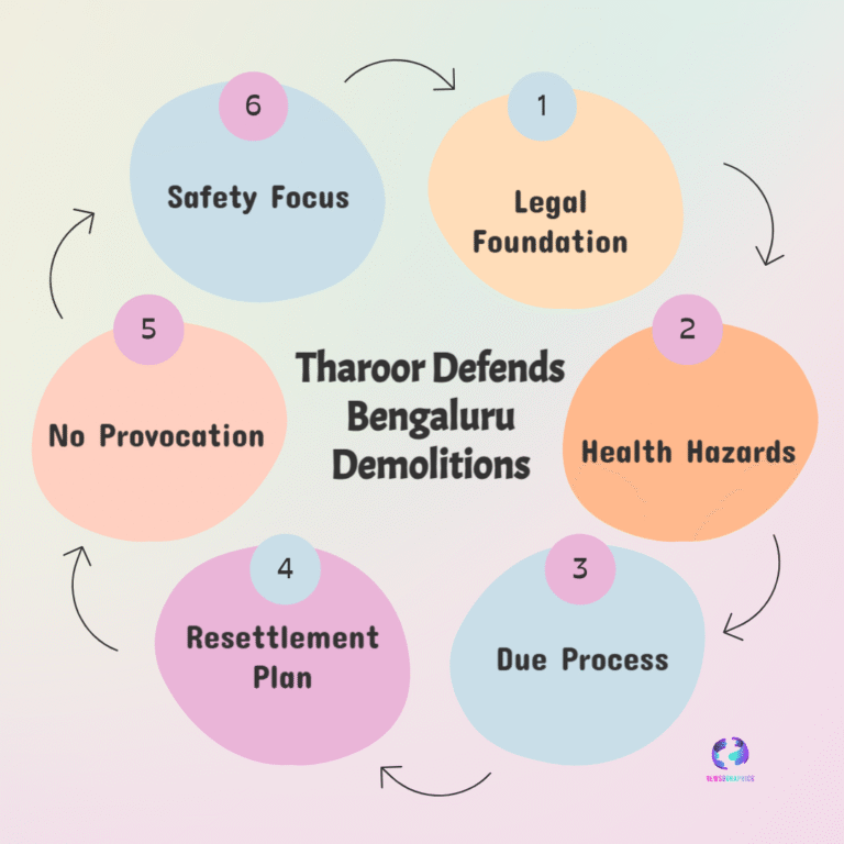 Shashi Tharoor Backs Karnataka Demolition Drive, Urges Avoidance of Unnecessary Provocation